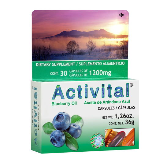 Cápsulas ACTIVITAL ® arándano azul aceite caja blister 30