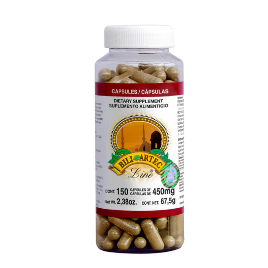 Cápsulas BILIARTEC LINE ® hojas de boldina con bisbirinda frasco 150