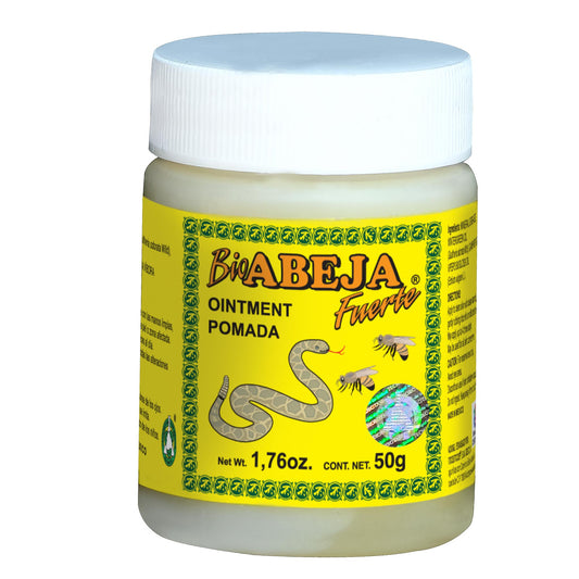 Pomada BIOABEJA FUERTE ® aceites de ajalté, alcanfor y yerba de la víbora tarro 50g