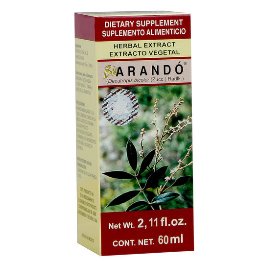Extracto vegetal BIOARANDO ® hojas de arandó caja frasco gotero 60ml