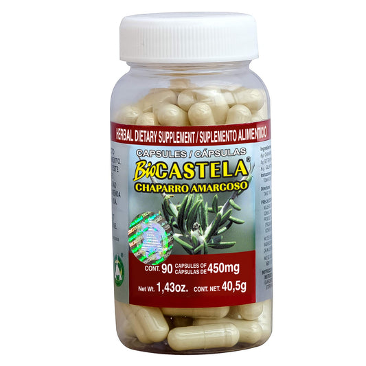 Cápsulas BIOCASTELA ® chaparro amargoso frasco 90u