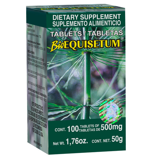 Tabletas BIOEQUISETUM ® equiseto caja frasco 100