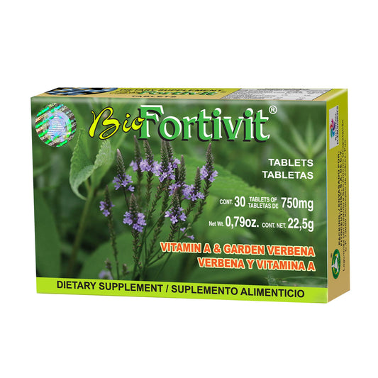 Tabletas BIOFORTIVIT ® verbena con vitamina A caja blister 30