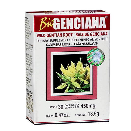 Cápsulas BIOGENCIANA ® raíz de genciana caja blister 30
