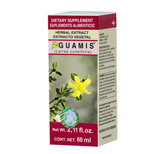 Extracto vegetal BIOGUAMIS ® guamis caja frasco gotero 60ml