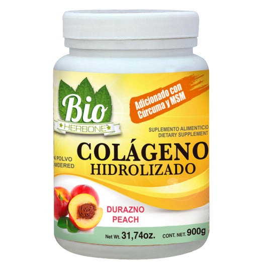 Polvo BIO HERBONE ® colágeno hidrolizado durazno bote 900g
