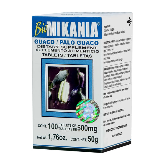 Tabletas BIOMIKANIA ® palo guaco caja frasco 100