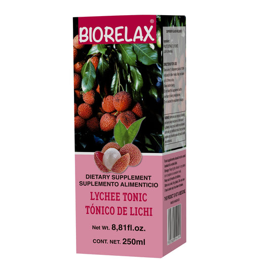 Tónico BIORELAX ® lichi fruto caja frasco 250ml