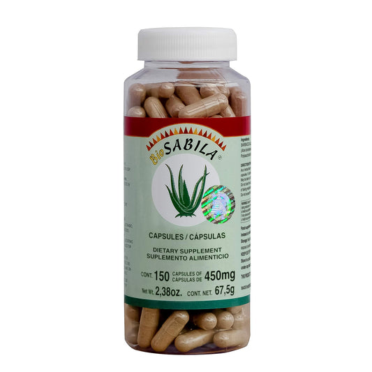 Cápsulas BIOSABILA ® pencas de sábila frasco 150