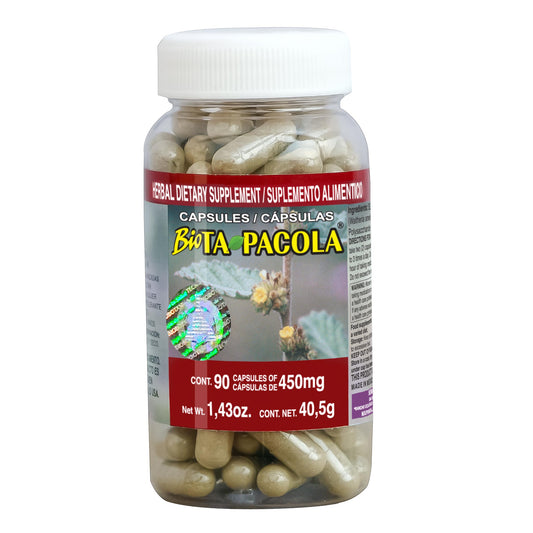 Cápsulas BIOTAPACOLA ® hojas de malva  monte frasco 90