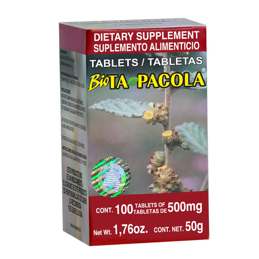 Tabletas BIOTAPACOLA ® hojas de malva de monte caja frasco 100
