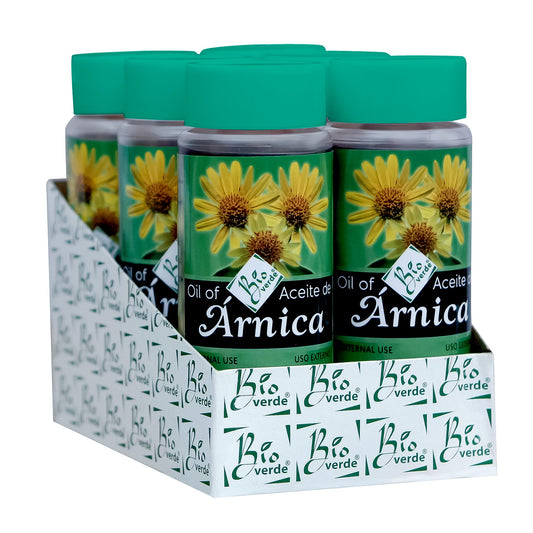 Aceite corporal BIOVERDE ® aceite de árnica 6 botellas de 120ml