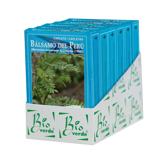 Capletas BIOVERDE ® bálsamo del perú semilla 6 cajas con 60