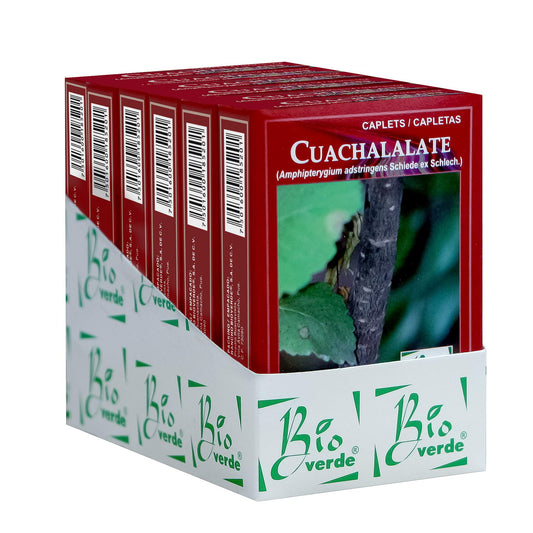 Capletas BIOVERDE ® cuachalalate corteza 6 cajas con 60