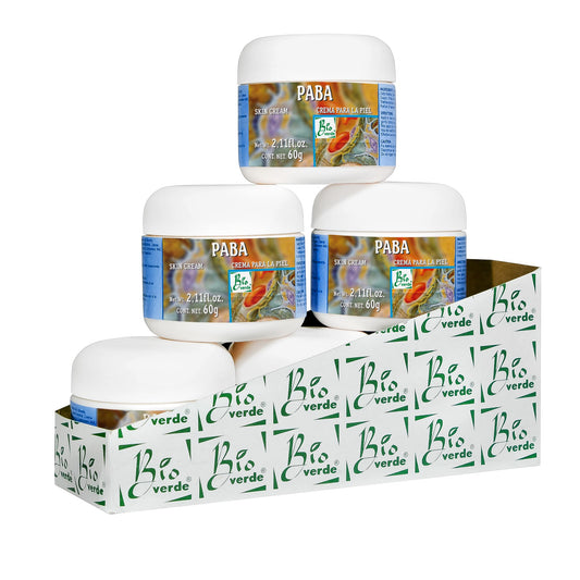 Crema facial BIOVERDE ® paba 6 tarros de 60g