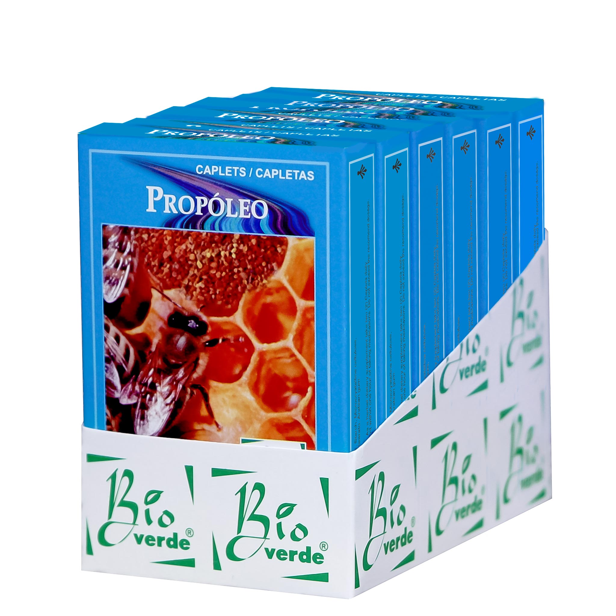 Capletas BIOVERDE ® propóleo 6 cajas con 60 – Herbolaria y Nutrición