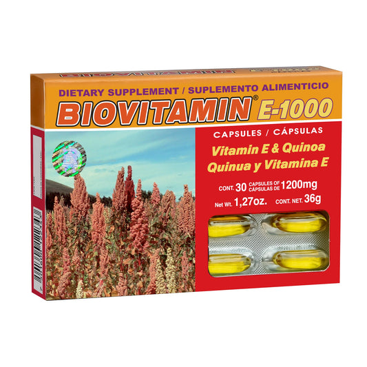 Cápsulas BIOVITAMIN ® quinua y vitamina E caja blister 30