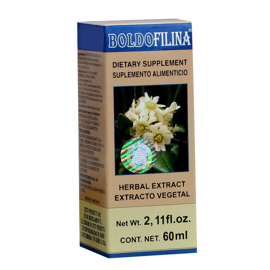 Extracto vegetal BOLDOFILINA ® boldo compuesto caja frasco gotero 60ml