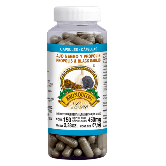Cápsulas BRONQUITEC ® ajo negro con propólis frasco  150