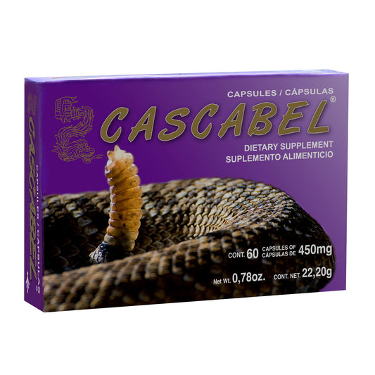 Cápsulas CASCABEL ® víbora de cascabel caja blister 60