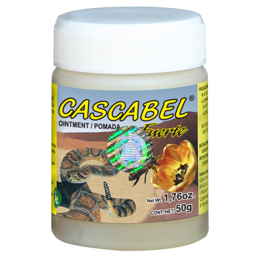 Pomada CASCABEL FUERTE ® aceite de yerba de la abeja y yerba de la víbora tarro 50g