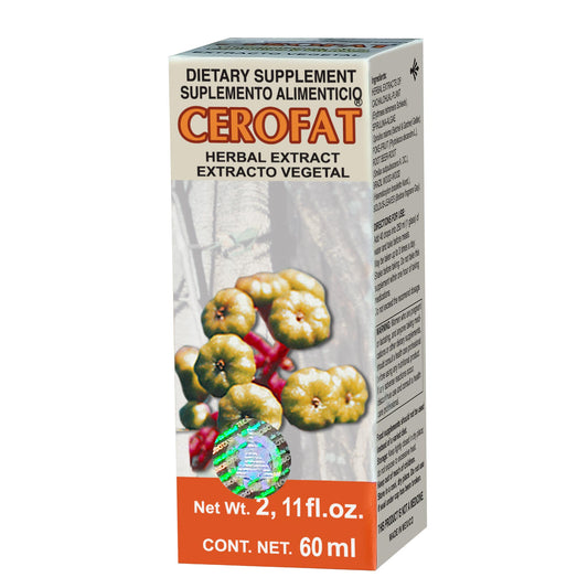 Extracto vegetal CEROFAT ® fitolaca compuesta caja frasco gotero 60ml