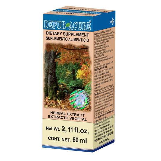 Extracto vegetal DEPURACURE ® muicle compuesto caja frasco gotero 60ml