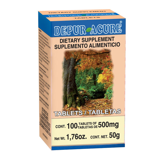 Tabletas DEPURACURE ® muicle compuesto caja frasco 100