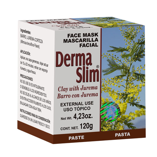 Mascarilla facial DERMASLIM ® barro con tepezcohuite tubo 120g