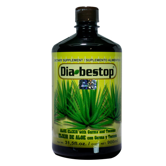 Elixir DIABESTOP ® Aloe, tecoma y gurma caja frasco 900ml