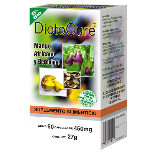 Cápsulas DIETOCURE ® mango africano y berenjena caja frasco 60
