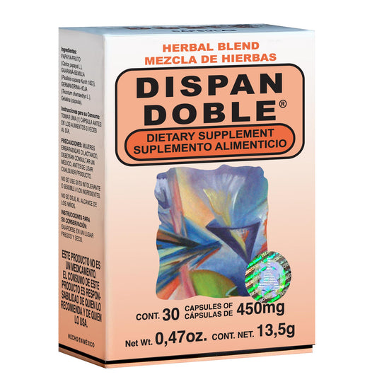 Cápsulas DISPANDOBLE ® papaya, guaraná y germandrina caja blister 30