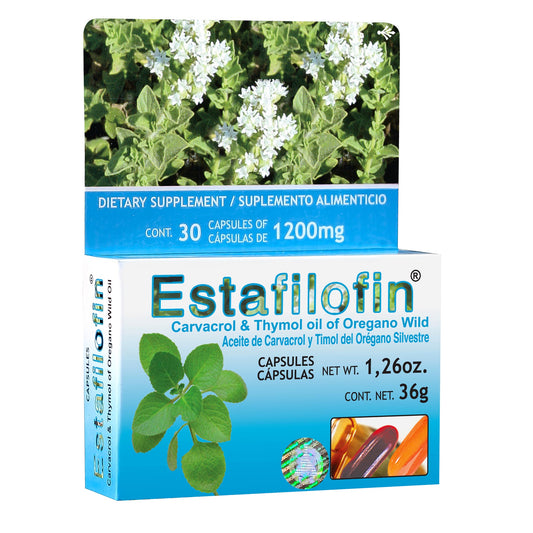 Cápsulas ESTAFILOFIN ® carvacrol y timol caja blister 30