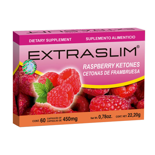 Cápsulas EXTRASLIM ® cetonas de frambuesa caja blister 60