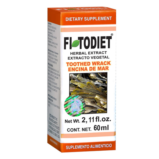 Extracto vegetal FITODIET ® hierbas termogénicas caja frasco gotero 60ml
