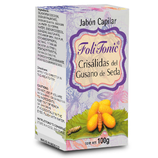 Jabón capilar FOLITONIC ® crisalidas caja barra 100g