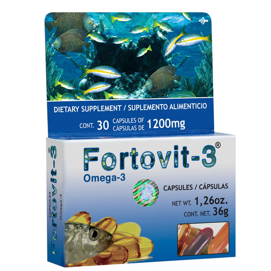 Cápsulas FORTOVIT 3 ® omega 3 caja blister 30