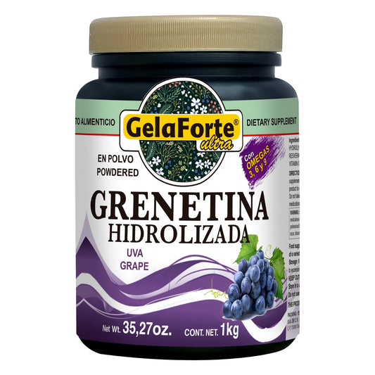 Polvo GELAFORTE ULTRA ® grenetina hidrolizada uva bote 1Kg