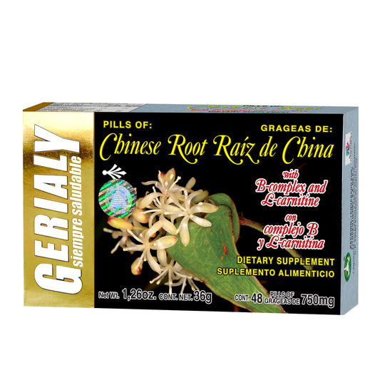 Grageas GERALY ® raíz de china y complejo B caja blister 48