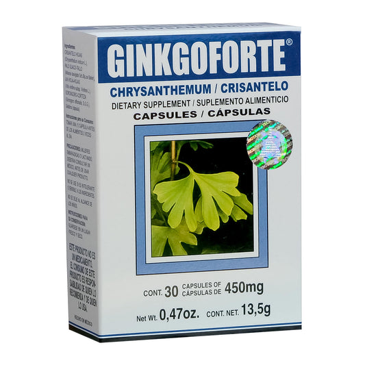 Cápsulas GINKGOFORTE ® crisantelo caja blister 30