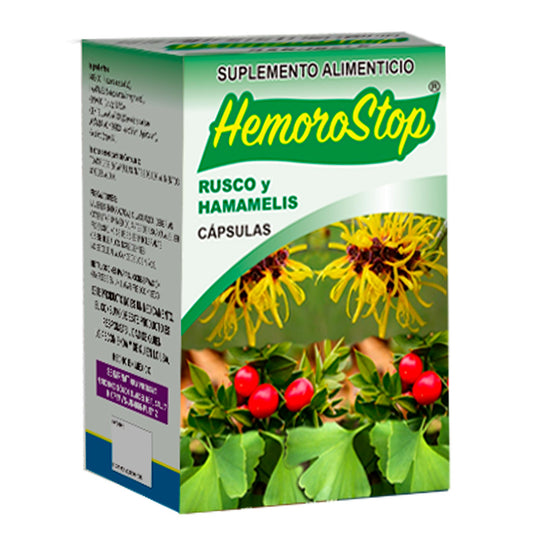 Cápsulas HEMOROSTOP ® rusco y hamamelis caja frasco 120