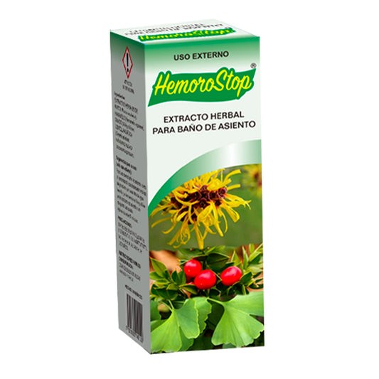 Extracto para baños de asiento HEMOROSTOP ® rusco y hamamelis caja frasco 250ml