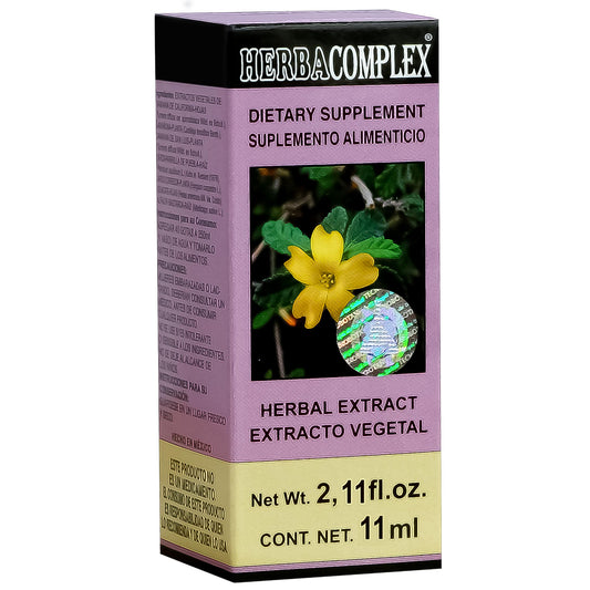 Extracto vegetal HERBACOMPLEX ® damiana compuesta caja frasco gotero 60ml