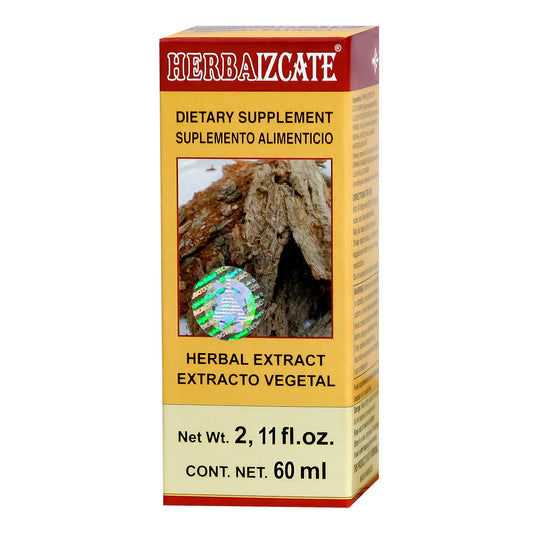Extracto vegetal HERBAIZCATE ® izcate compuesto caja frasco gotero 60ml