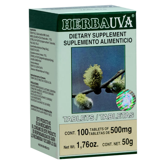 Tabletas HERBAUVA ® diente de león compuesto caja frasco 100