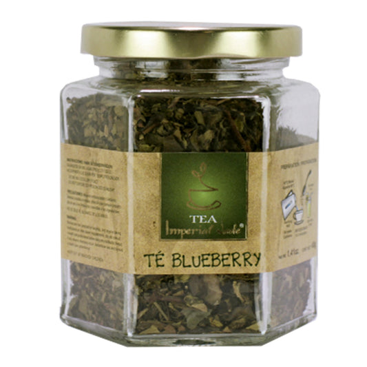 Té granulado IMPERIALJADE ® té verde con blueberry frasco 40g