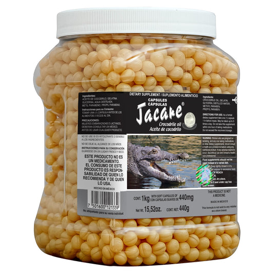 Cápsulas JACARE ® aceite de cocodrilo bote 1kg