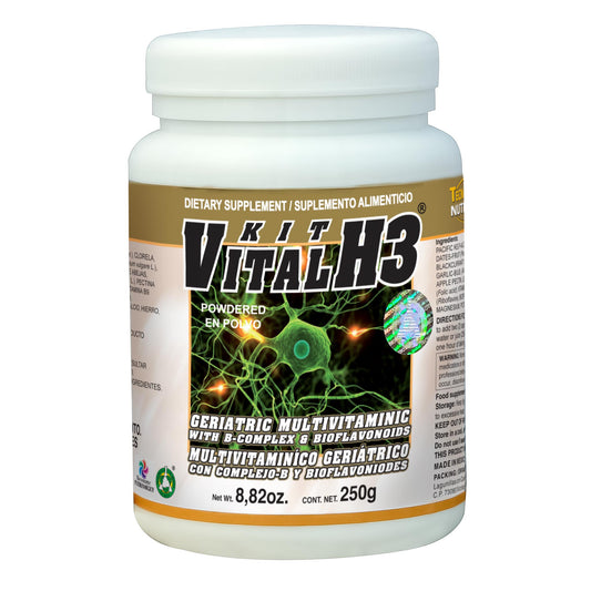 Polvo KITVITAL H3 ® complejo B con bioflavonoides frasco 250g