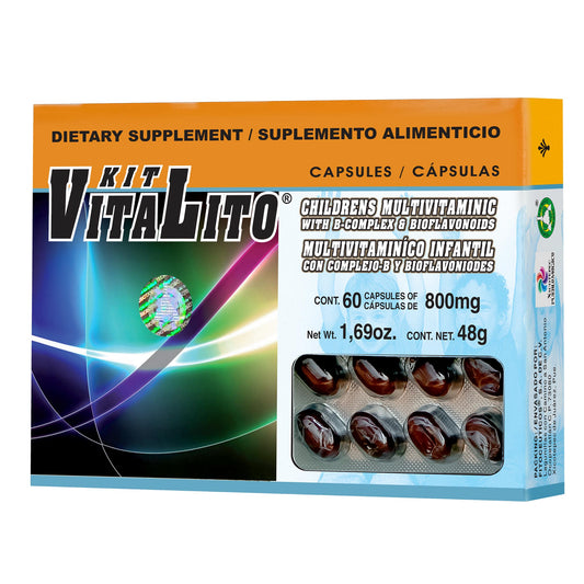 Cápsulas KITVITALITO ® complejo B con bioflavonoides caja blister 60