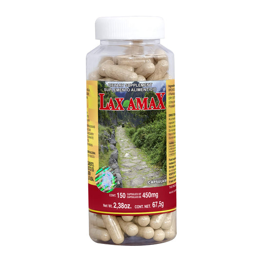 Cápsulas LAXAMAX ® llanten de agua y agar agar frasco 150
